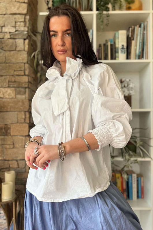 Paloma Poet Blouse White